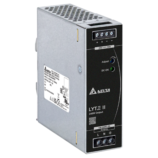 منبع تغذیه 20 آمپر 24 ولت ریلی دلتا مدل DRL24V480W1EN